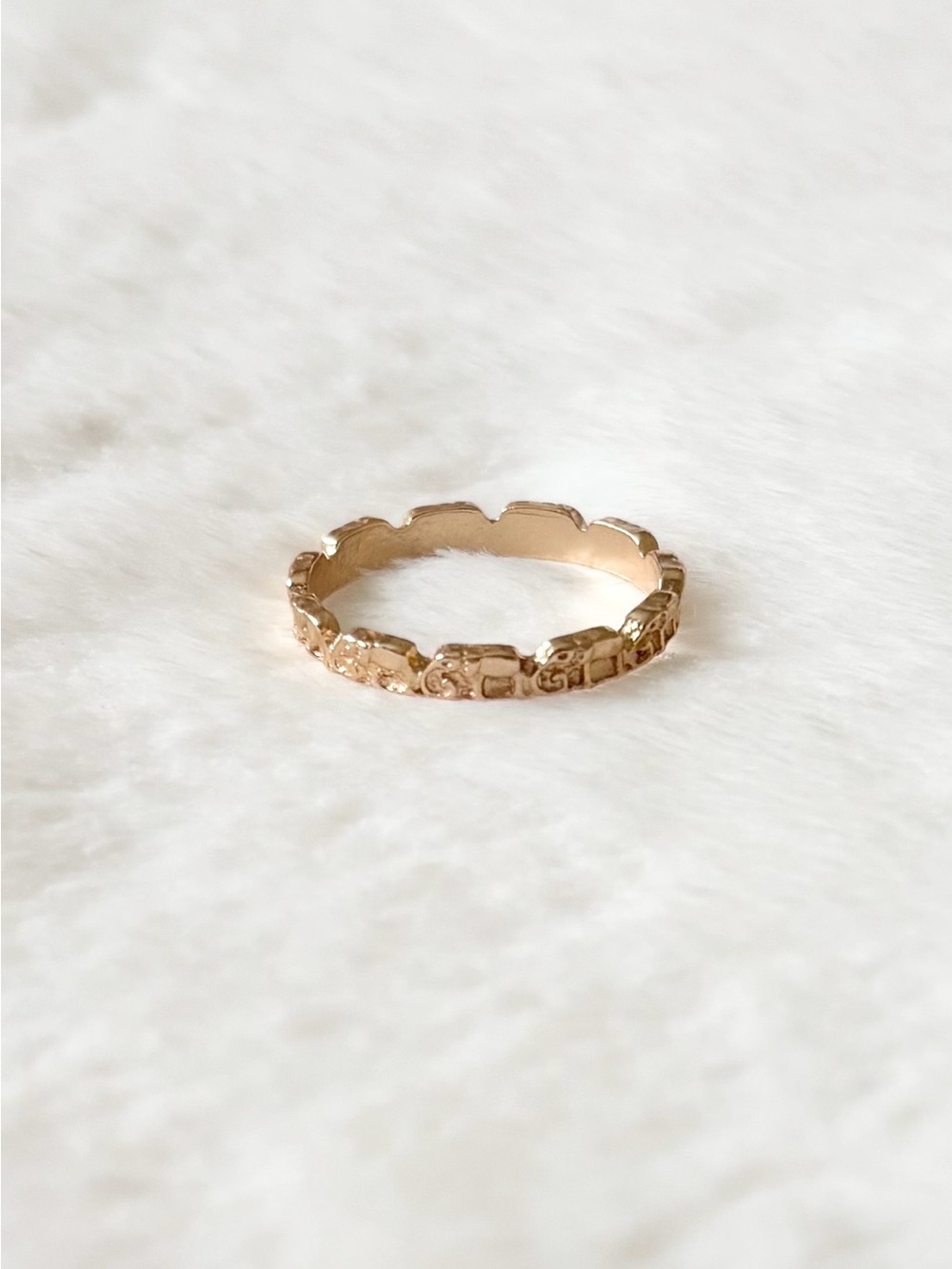 5/$15 🩷 MUST BUNDLE Delicate Gold Floral Band Ring - Women's Jewelry